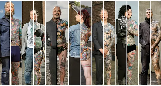 Photo series shows what hides beneath the clothing of tattoo-lovers of every age