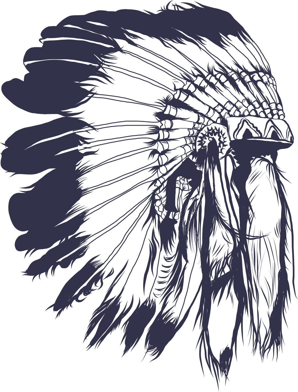 Download Indian Skull Headdress Native American Traditional Head Dress Tribe Chief Costume Feather Tattoo Design Logo Vector Clipart Cut Svg Eps Dxf Art Collectibles Digital Delage Com Br