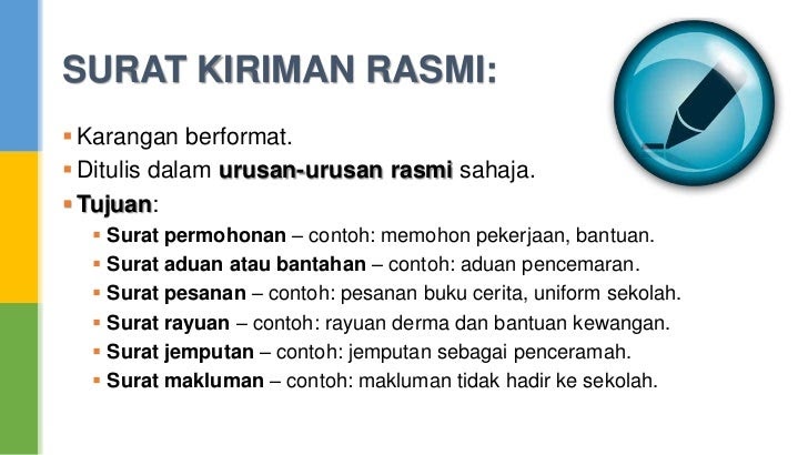 Contoh Karangan Berformat Surat Kiriman Rasmi Stpm - Surat 28