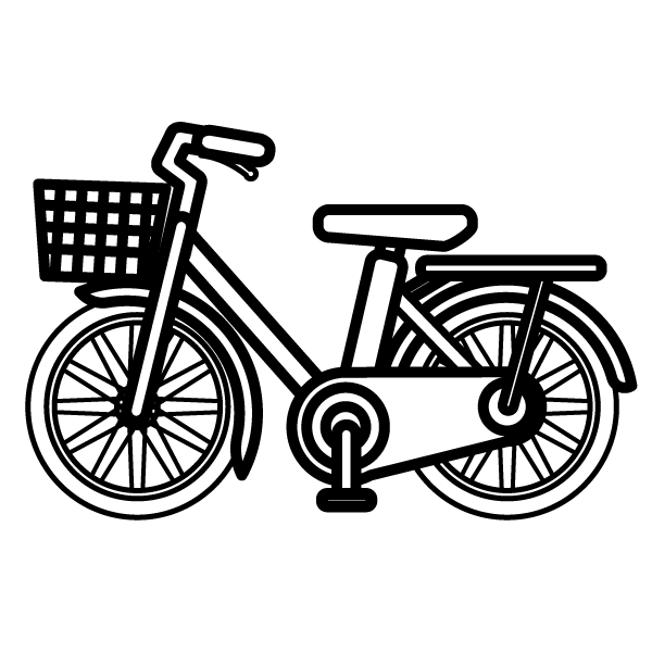 最高自転車 イラスト 無料 白黒 最高の動物画像