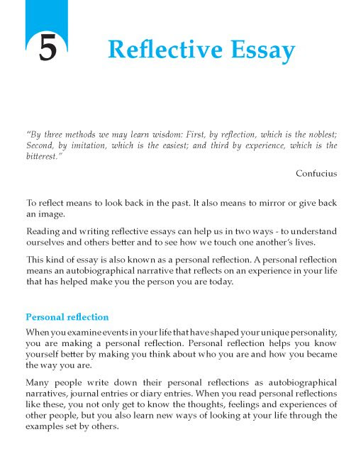Why set up apa format from scratch if you can download scribbr's template for free? Reflective Essays The City Of Ripley