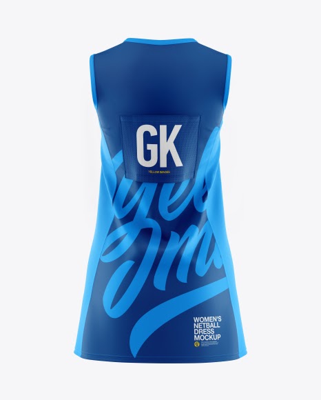 Download Women's Netball Dress Mockup - Women's Netball Dress ...