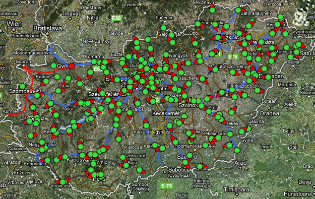 Valós idejű műholdas térkép