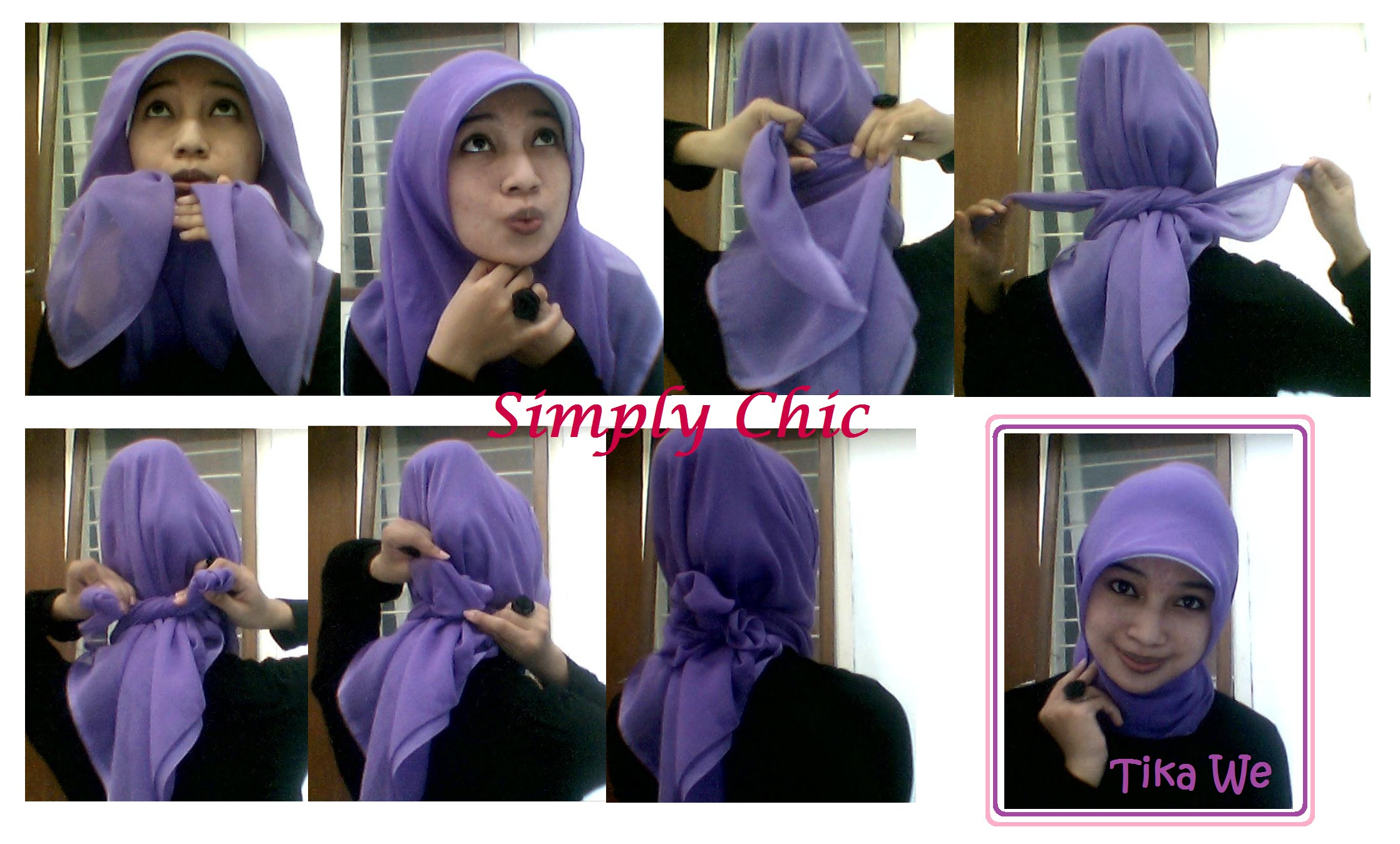 29 Gambar Keren Tutorial Jilbab Paris Ciput Topi Paling Update