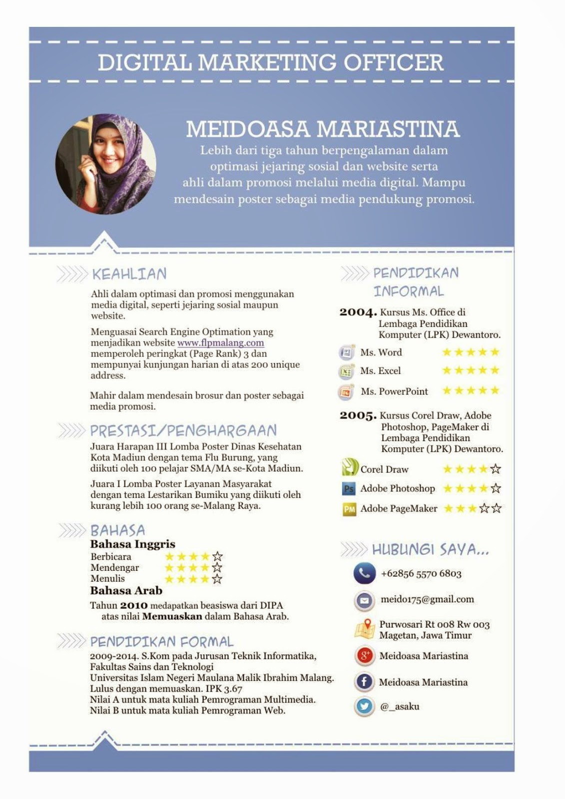Contoh Format Cv Guru - Contoh O