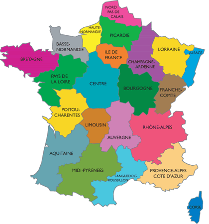 Carte de france avec départements. Carte De France Departements Regions Villes Carte France