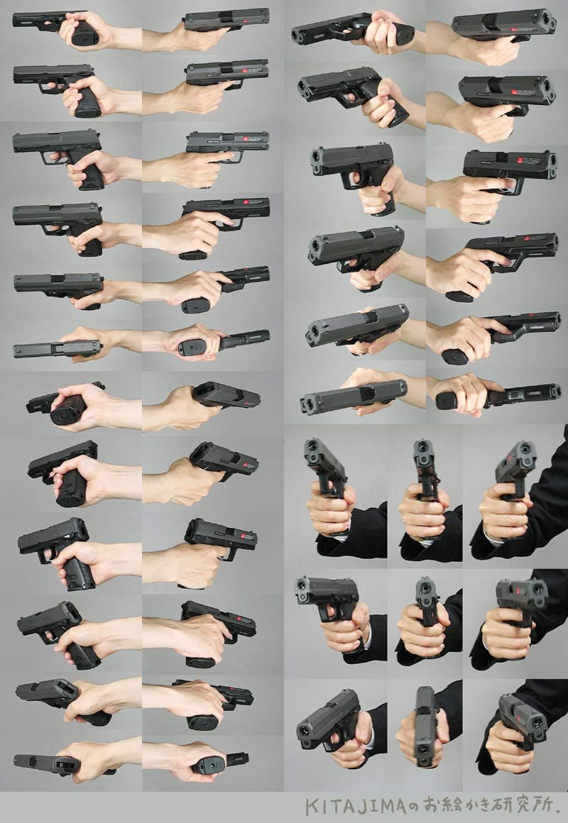 無料イラスト画像 最高かつ最も包括的な銃 握る 手 イラスト