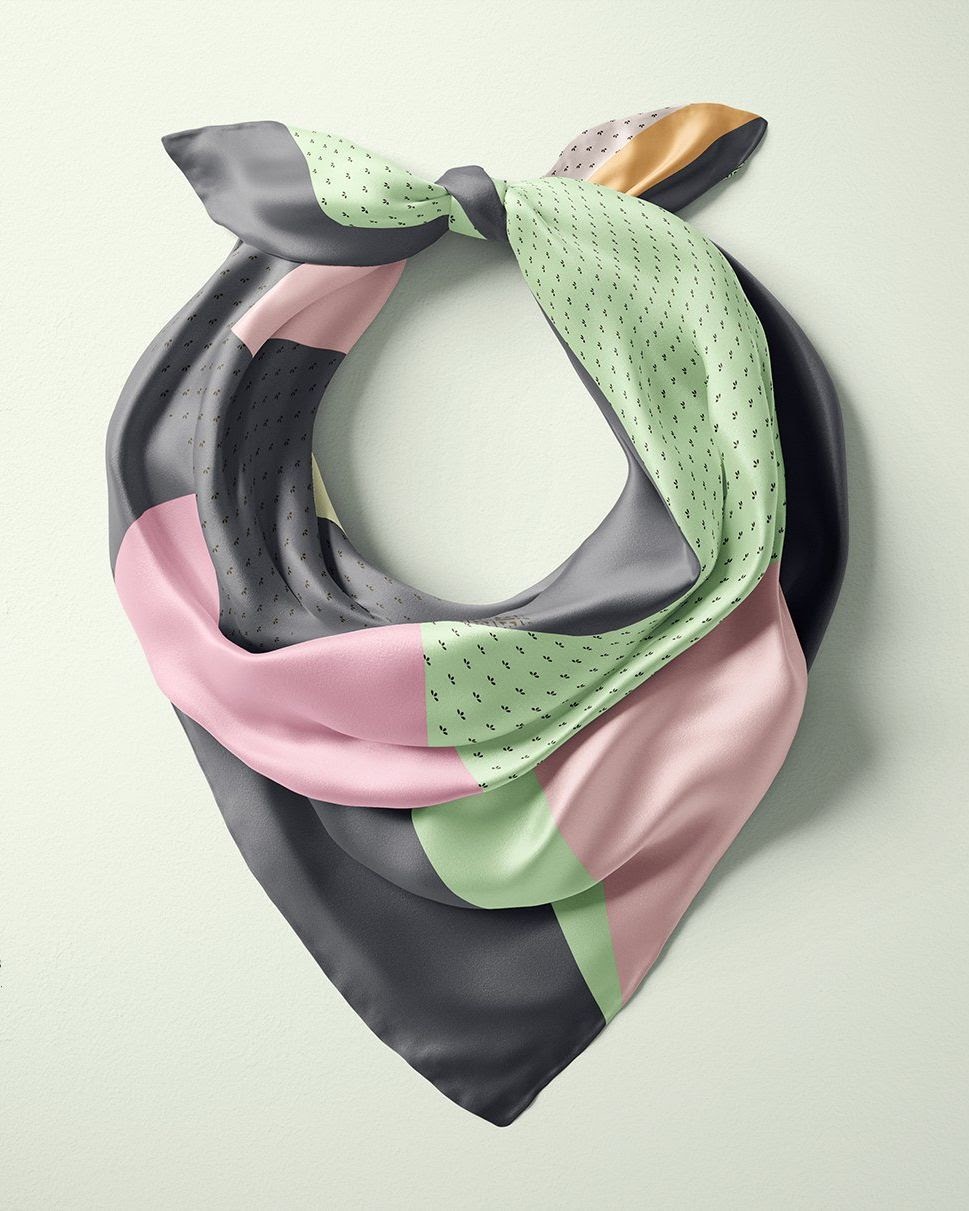 Download Free Silk Scarf Mockup - Free PSD Mockups Templates for: Magazine, Book, Stationery, Apparel ...