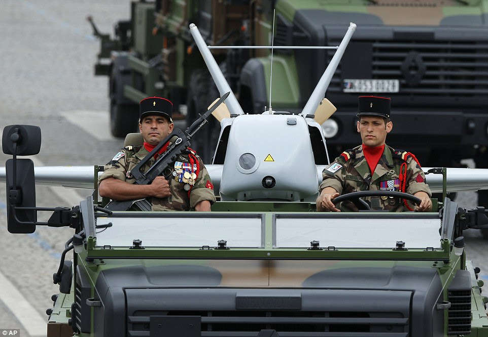 French troops are currently deployed in the Central African Republic fighting Islamic extremists where real-time surveillance is provided by heavily-armed drones