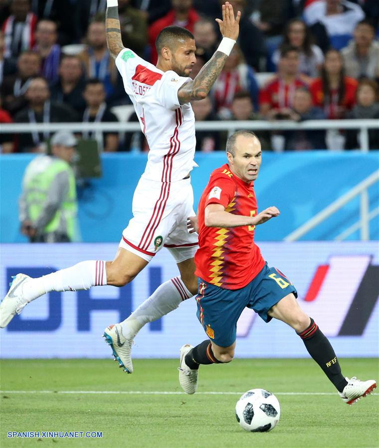 Marruecos match with live commentary on as.com. Rusia 2018 Espana Debuta Con Empate 2 2 Ante Marruecos Spanish Xinhuanet Com