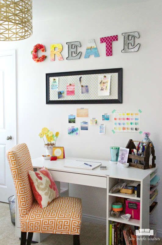 Craft room organization doesn't have to be ugly or monotonous. Spare Bedroom Turned Craft Room Room By Room Series Two Purple Couches