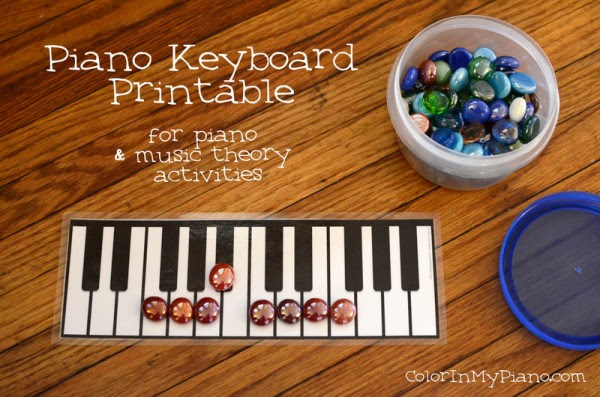 The following are steps require to print piano coloring page : Piano Keyboard Printable Color In My Piano