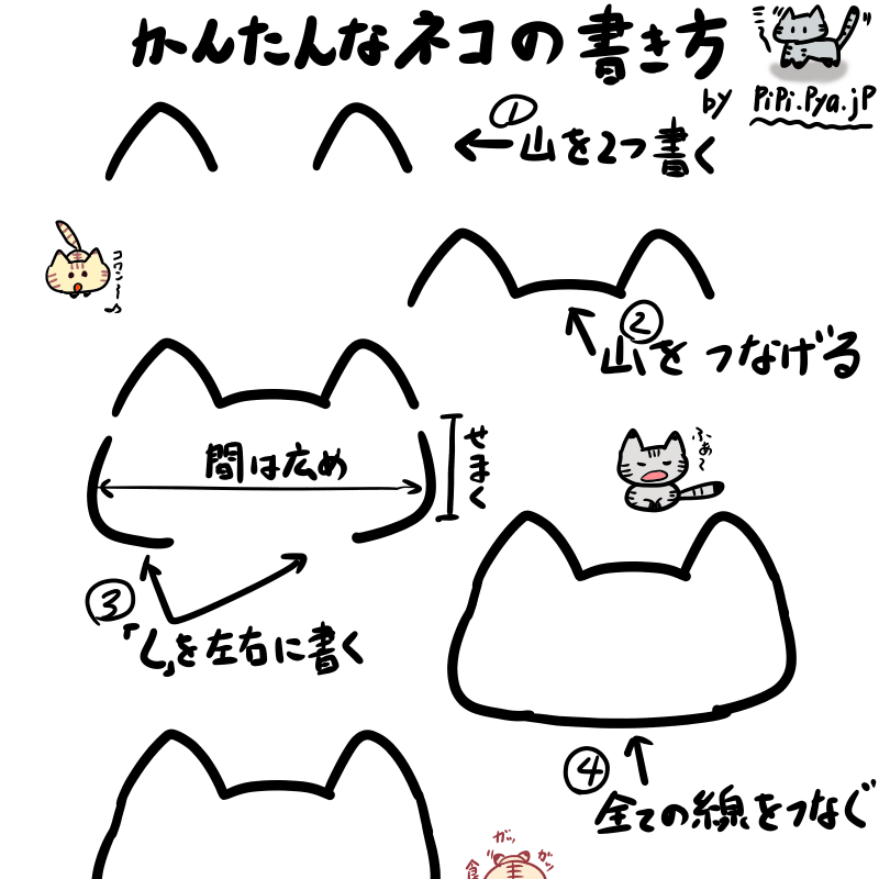 最高かつ最も包括的な描き 方 猫 イラスト 書き方 全イラスト集