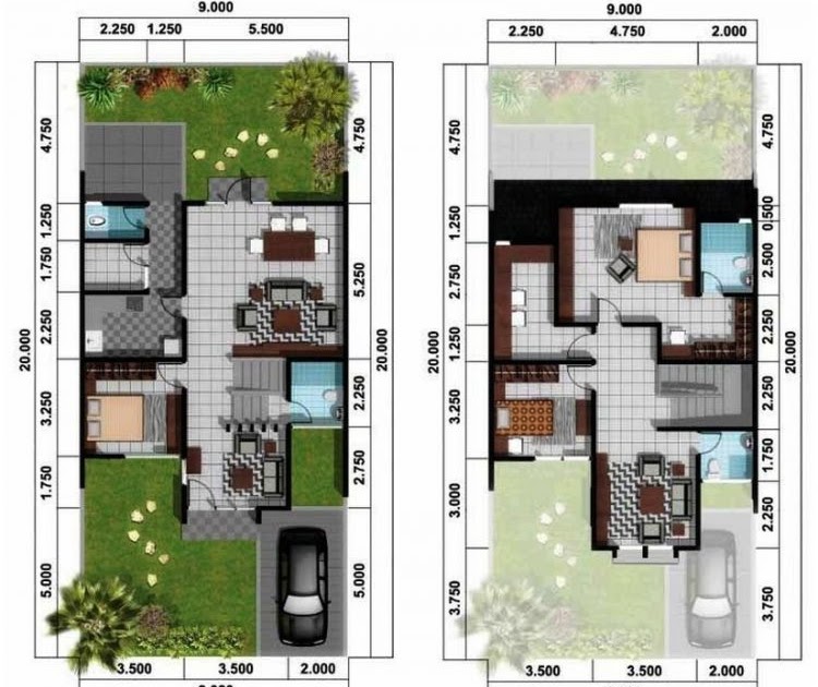  Denah  Rumah  Type 36 60  2 Lantai Rumah  type 36 60  luas  