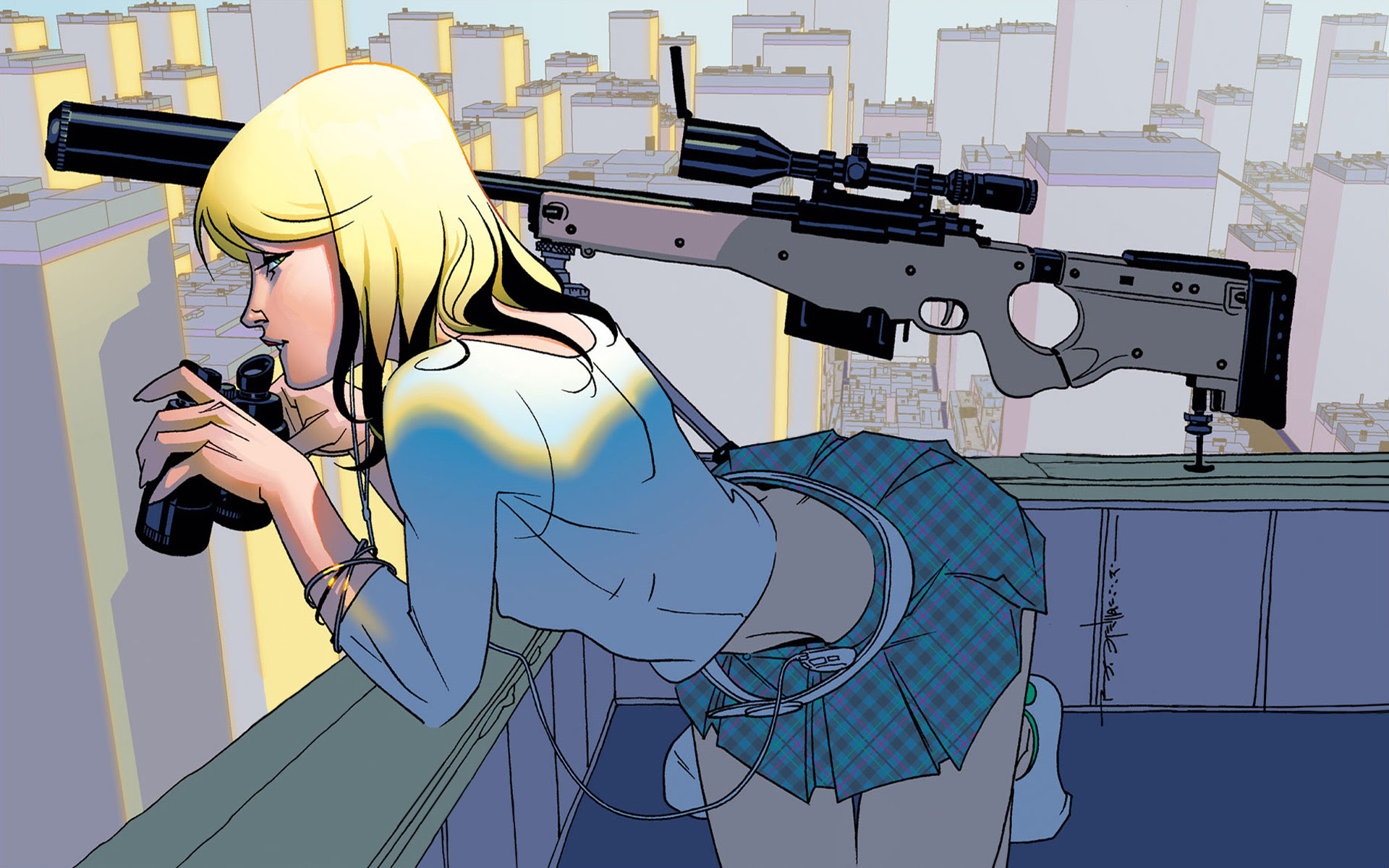 Koleksi Anime Sniper Girl Wallpaper Hd Wallpaper Abstrak