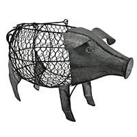 Metal pig basket