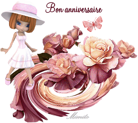 Joyeux Anniversaire Fleurs Gif Anime Dong Amiee
