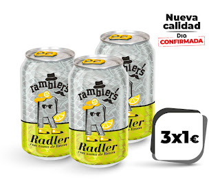 Cerveza con zumo de limón (3%) Radler Dia Ramblers 33cl