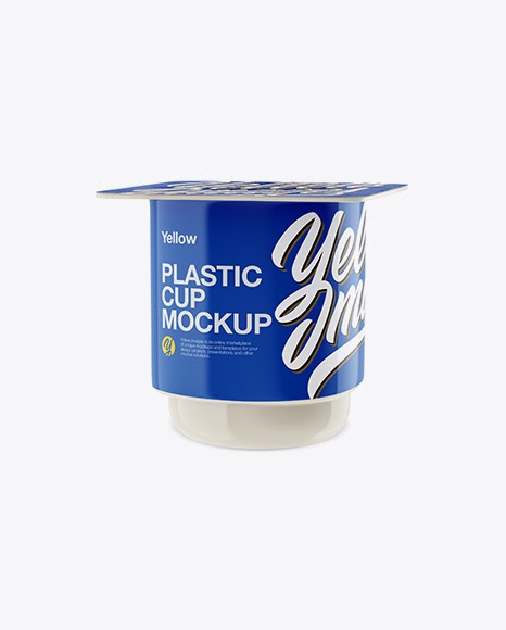Download Download Opened Yogurt Cup Mockup Front View High Angle Shot PSD - Opened yogurt cup mockup ...