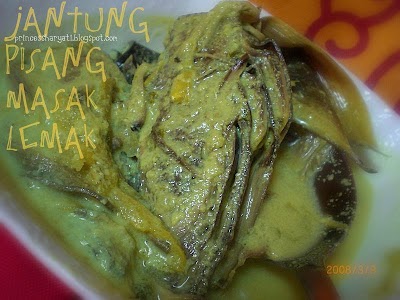 SUMBER INSPIRASIKU: JANTUNG PISANG MASAK LEMAK