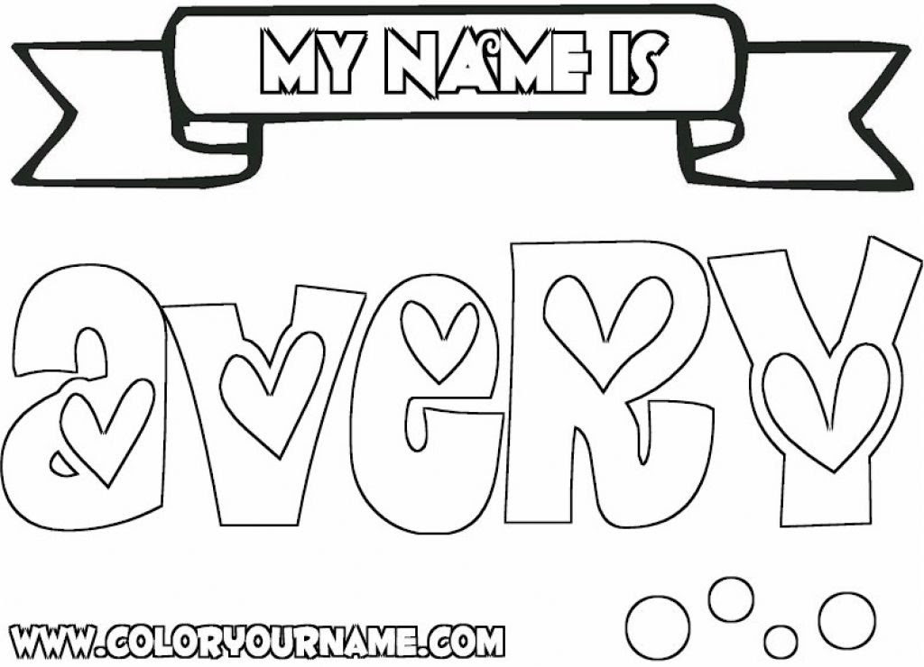 Experiment with color scheme, background and font style. Make Your Own Name Coloring Pages At Getdrawings Free Download