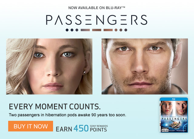 Passengers on Blu-ray and DVD
