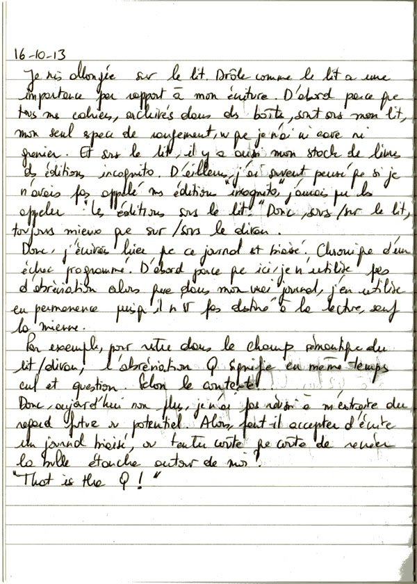 Exemple De Page De Journal Intime En Anglais  Le Meilleur Exemple