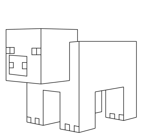 Modellbau papier vorlagen bildergalerie ideen. Ausmalbild Minecraft Schwein Ausmalbilder Kostenlos Zum Ausdrucken