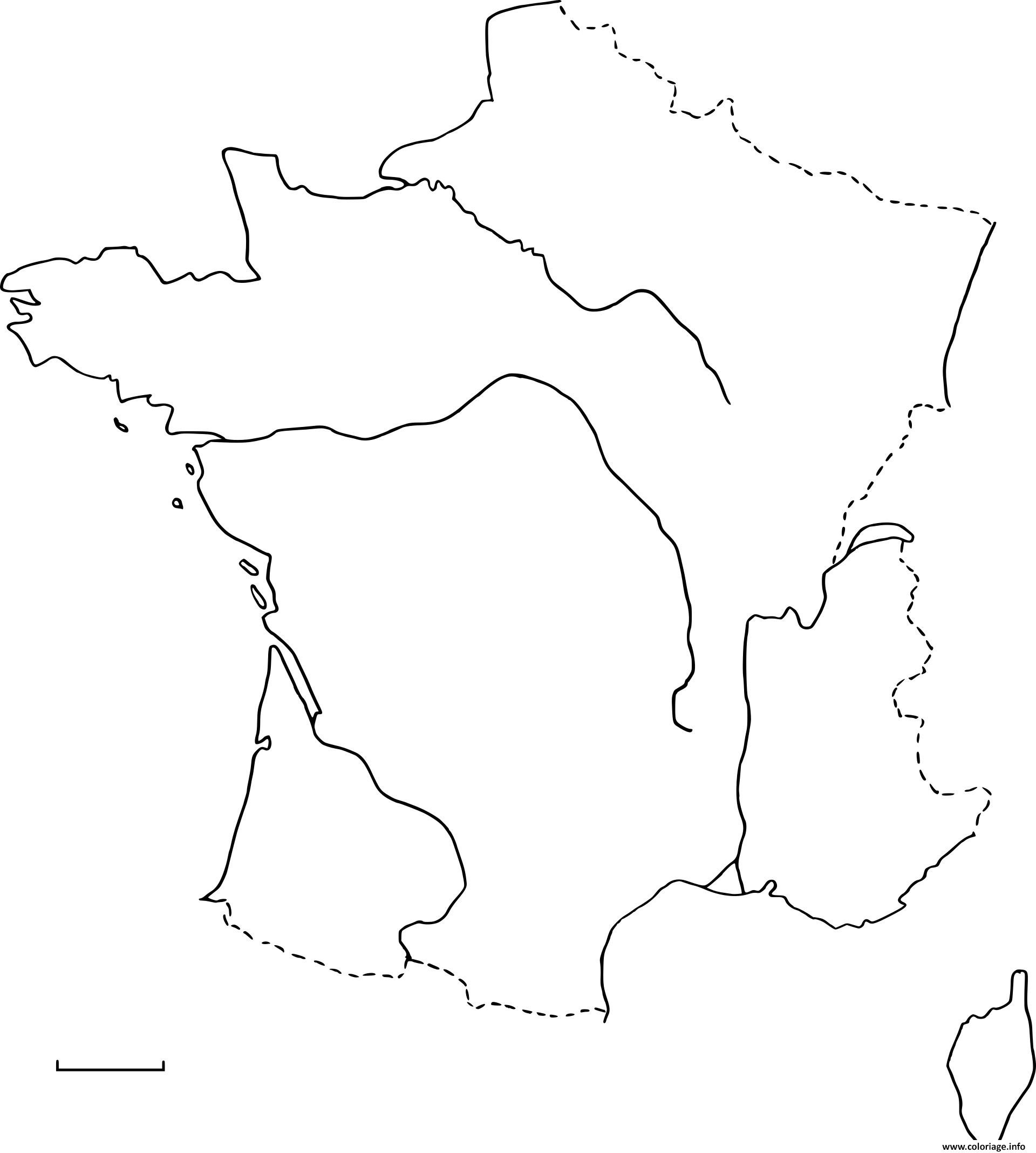 Illustrations, cliparts, dessins animés et icônes de france carte. Coloriage Carte De France Vierge Jecolorie Com