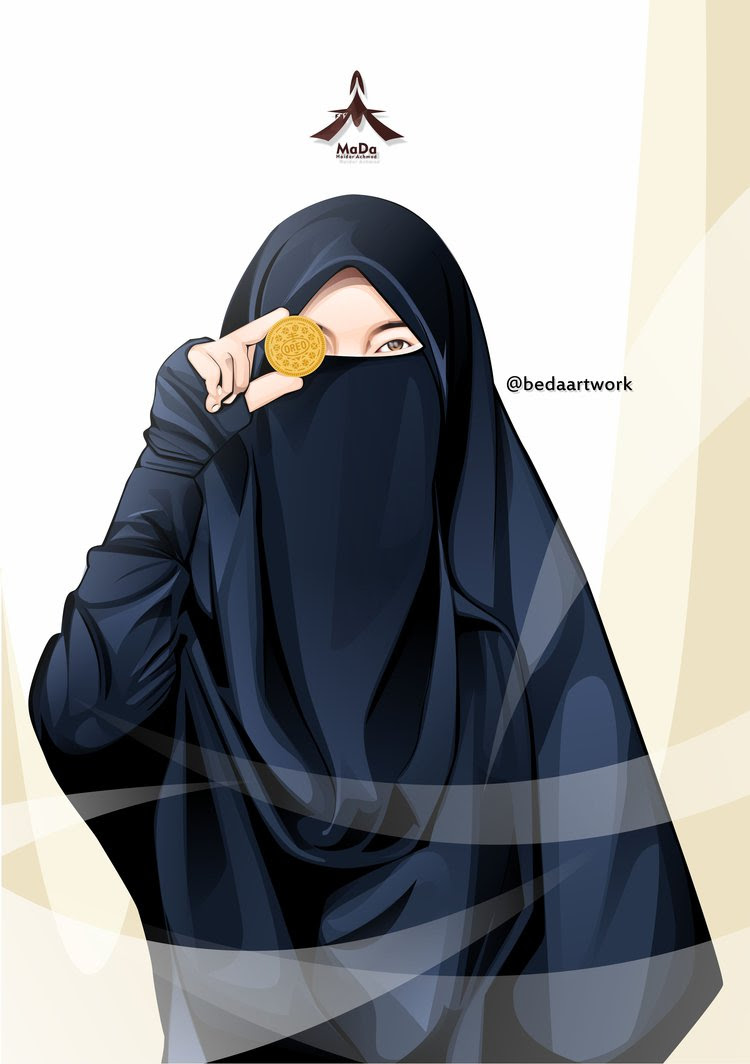 96 Gambar Kartun Muslimah Cantik Dan Imut Bercadar Cikimmcom