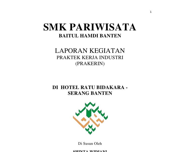 Contoh Laporan Pkl Hotel - Contoh ILB