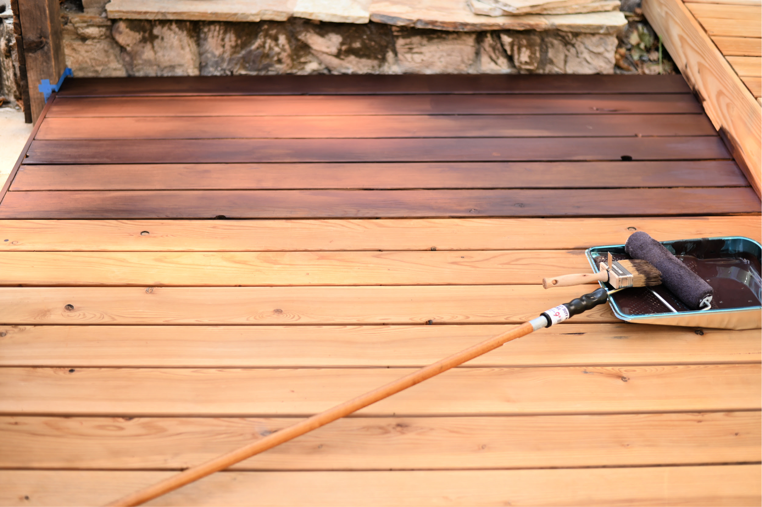Sherwin williams deckscapes solid color stain. How I Stained Our Deck With Sherwin Williams Sg Style