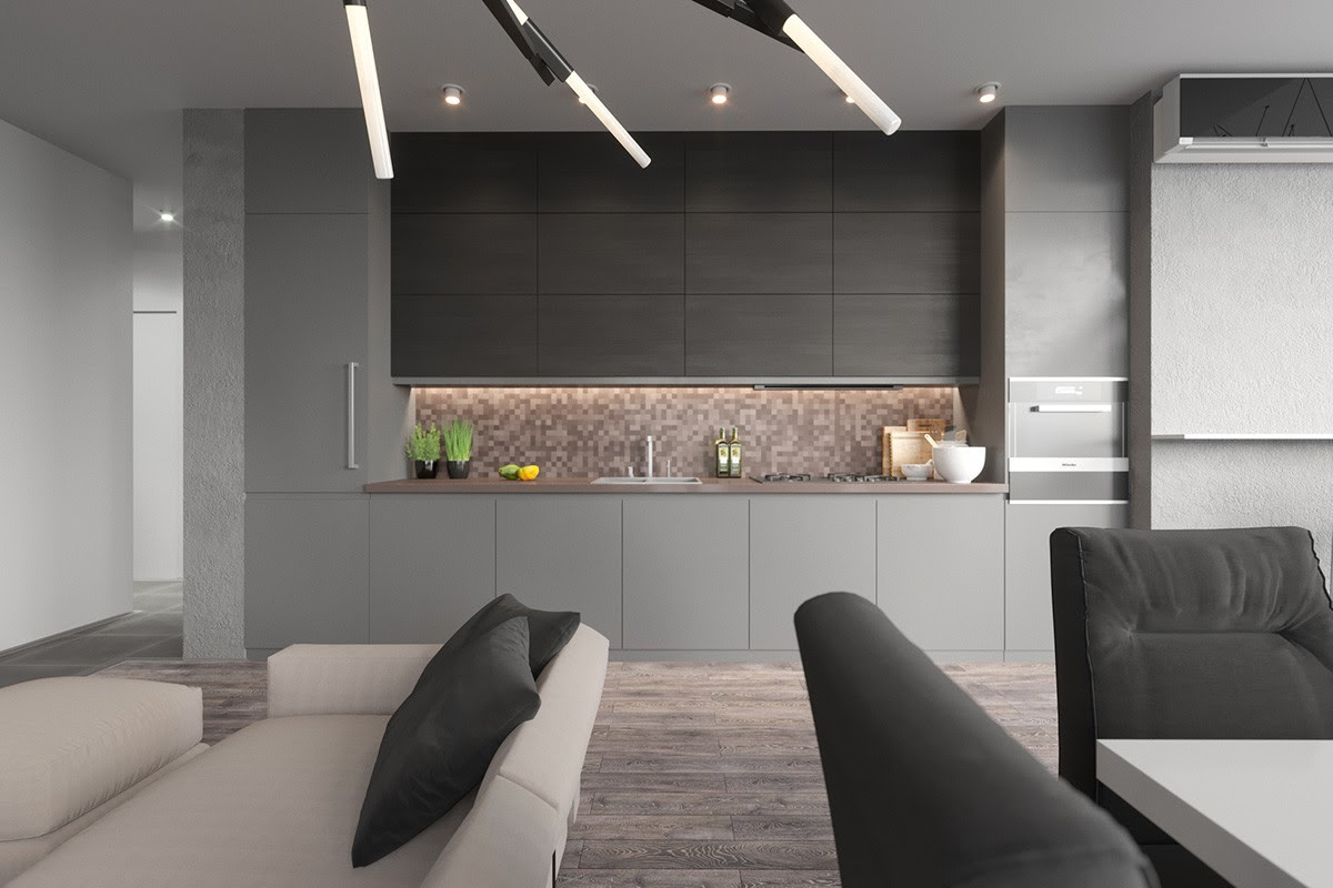Warm grays or greige look gorgeous with dark cabinetry and flooring. 40 Gorgeous Grey Kitchens