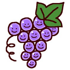 最高かわいい 簡単 ぶどう イラスト ただのディズニー画像