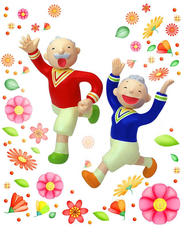 イラスト集 最新元気 な 老人 イラスト