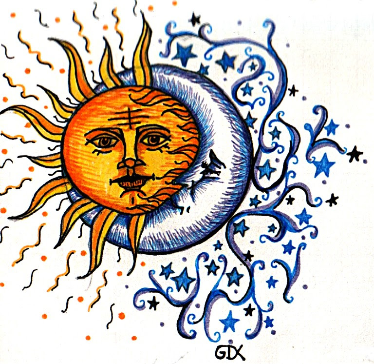 Cool Sun And Moon Drawings Drawing Tutorial Easy