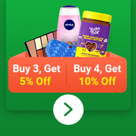 Buy 3, Get 5% Off and Buy 4, Get 10% Off