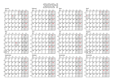 Arskalender 2021 Skriva Ut - Kalender Manad 2020 Skriva Ut / (till exempel vill skriva ut hemma eller på jobbet).