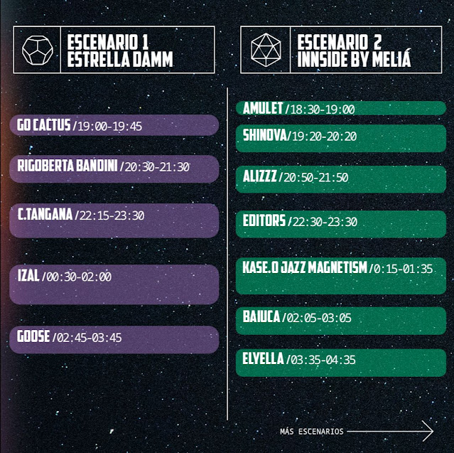 Horarios Mallorca Live 2022