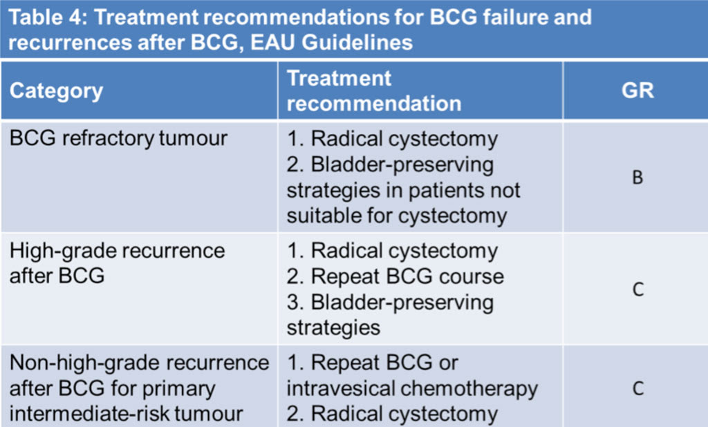 Non Muscle Invasive Bladder Cancer Treatment Wcrj