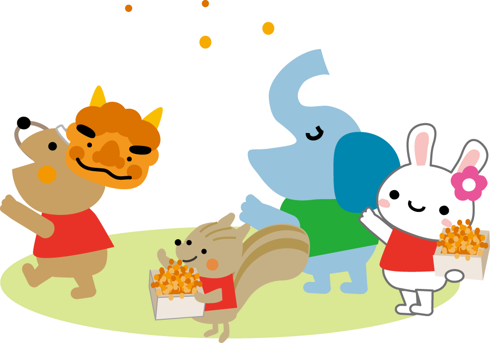 子供向けぬりえ 最新のhd2 月 節分 イラスト 無料 かわいい