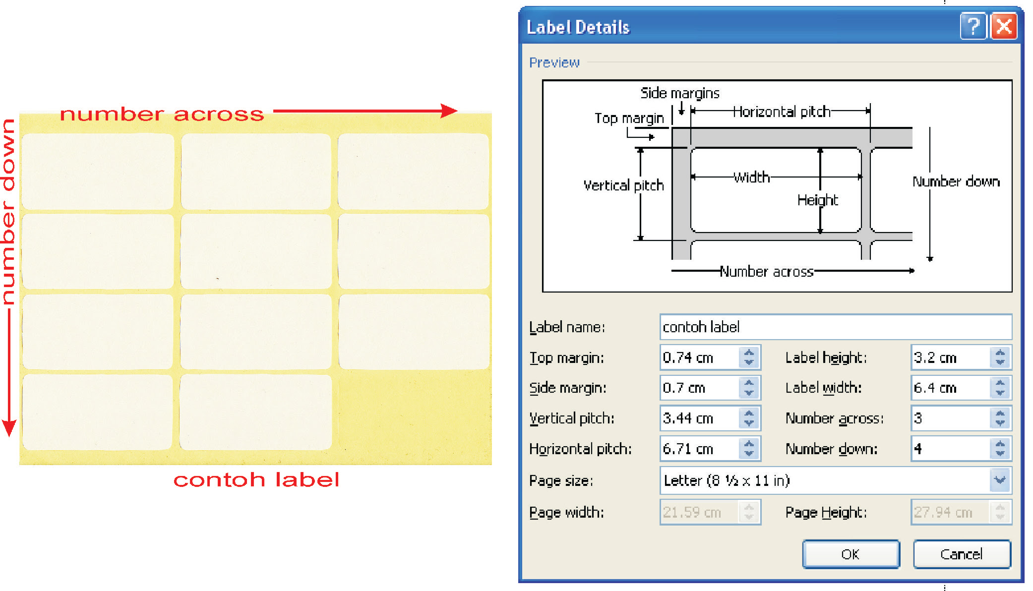 Ukuran Kertas Label Undangan 103