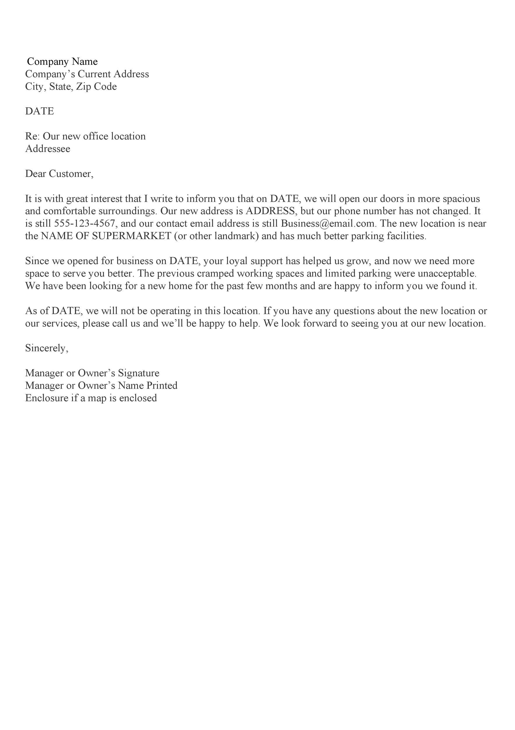 Name Change Notification Letter Sample | PDF Template