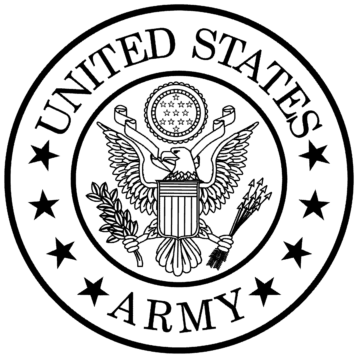 Indi Army Eagle Logo Vector