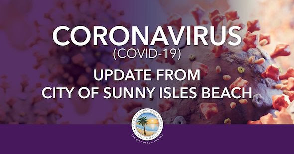 Coronavirus (COVID-19) update from the City of Sunny Isles Beach: Wednesday, April 1, 2020