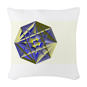 Crystal Key Woven Throw Pillow