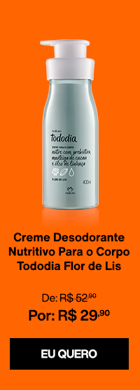 Creme Desodorante Nutritivo Para o Corpo Tododia Flor de Lis