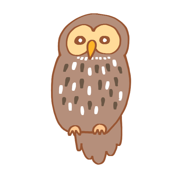 ベストフクロウ イラスト かわいい 最高の動物画像