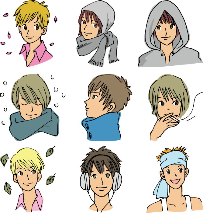 ベストコレクション イケメン 髪型 イラスト 男 イケメン 男 髪型 イラスト