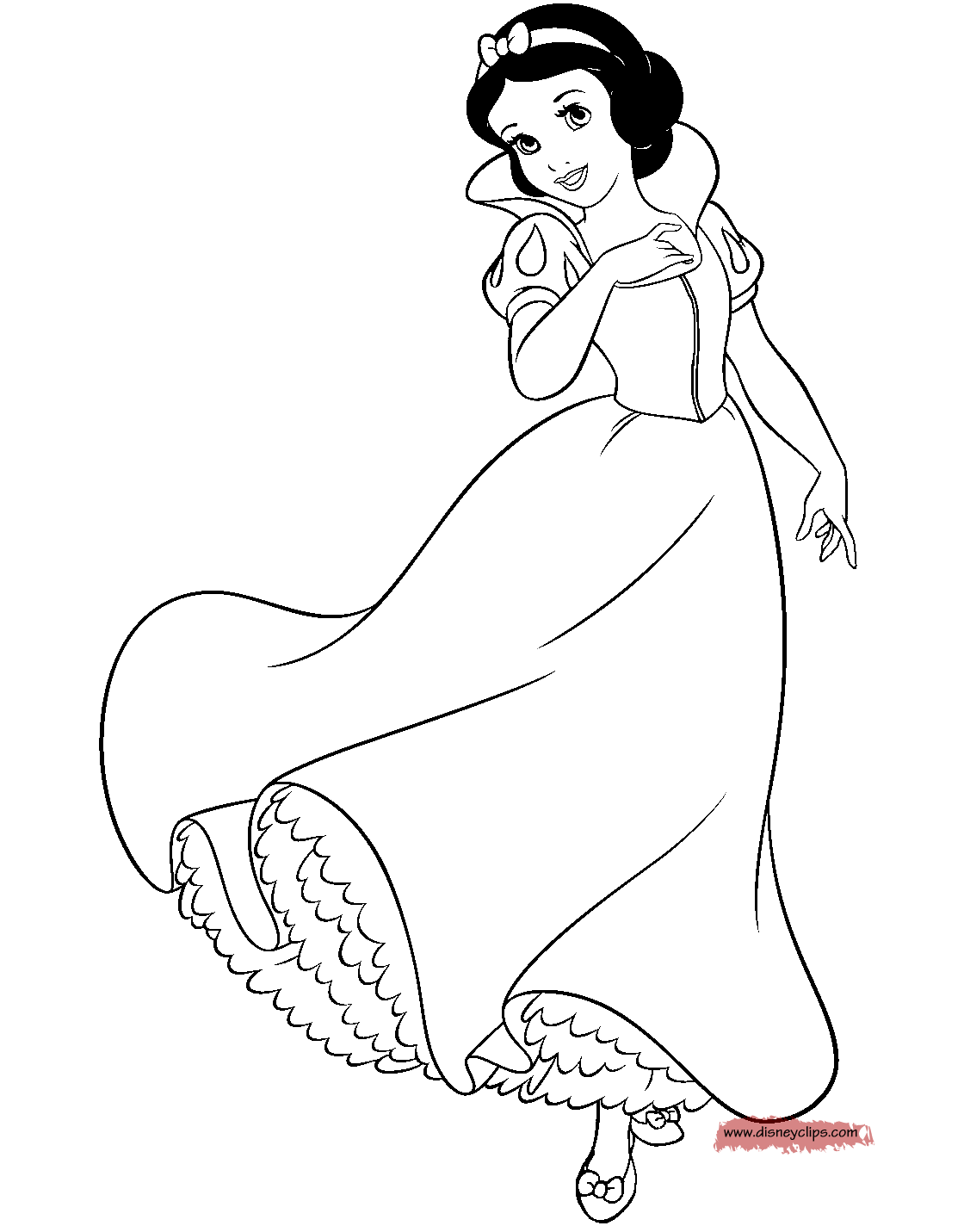 Snow White Coloring Pages For Kids Coloring And Drawing